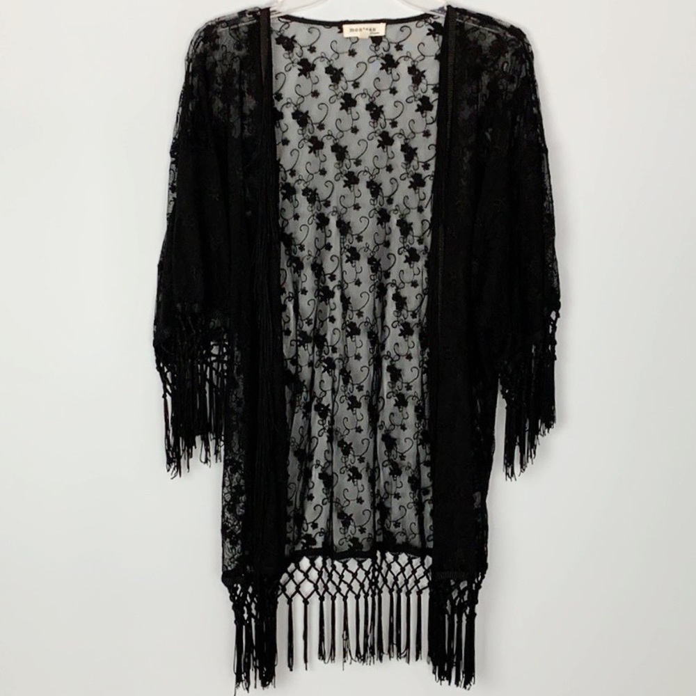 Fringe + Laced Kimono
